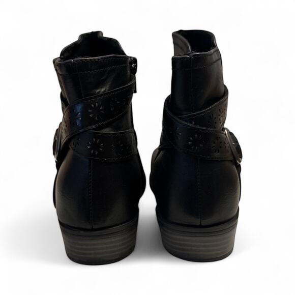 SO Girls Black Samantha Ankle Boot Size 6 - Picture 3 of 7